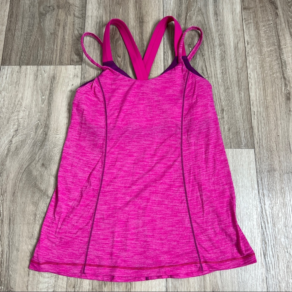 Lululemon Run For Gold Tank Size 6 Pink Purple